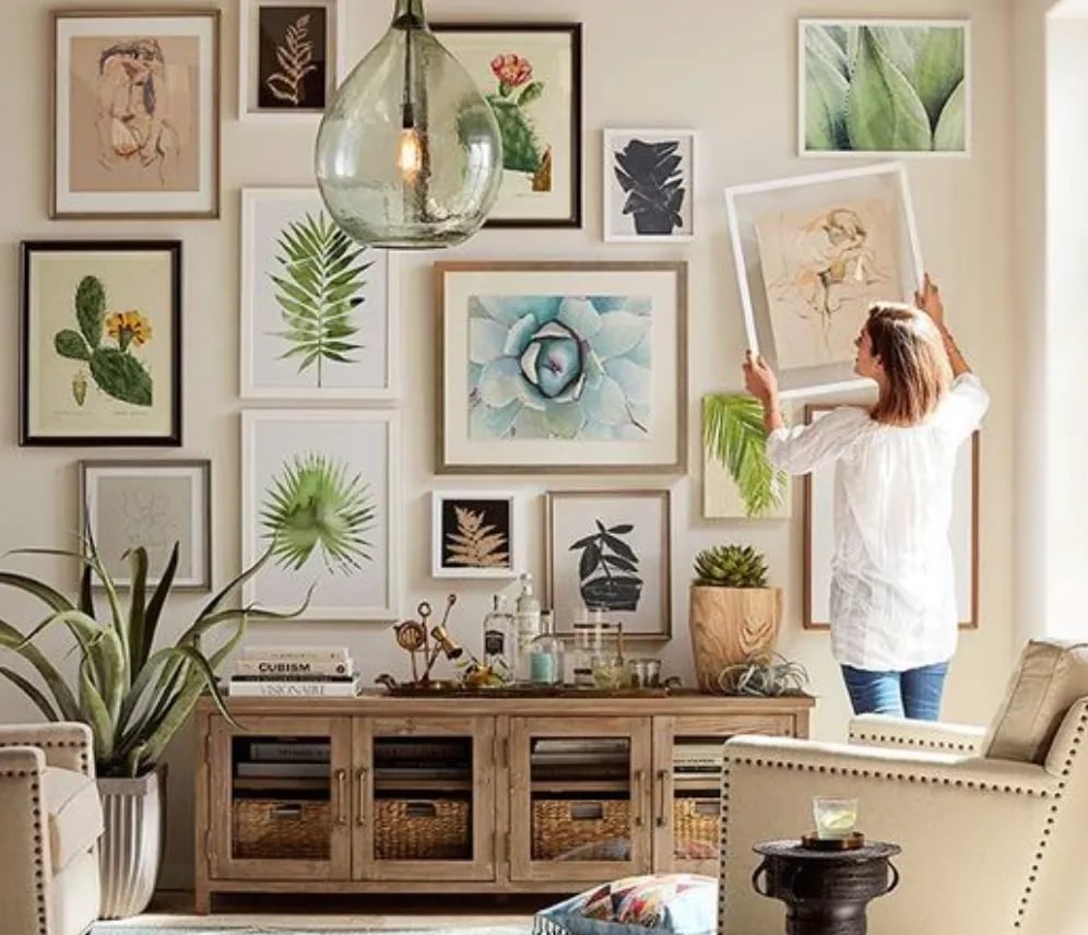 ¿Cómo decorar la pared de casa con cuadros? 