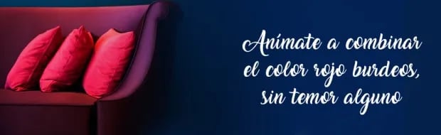 Anímate a combinar el color rojo burdeos, sin temor alguno