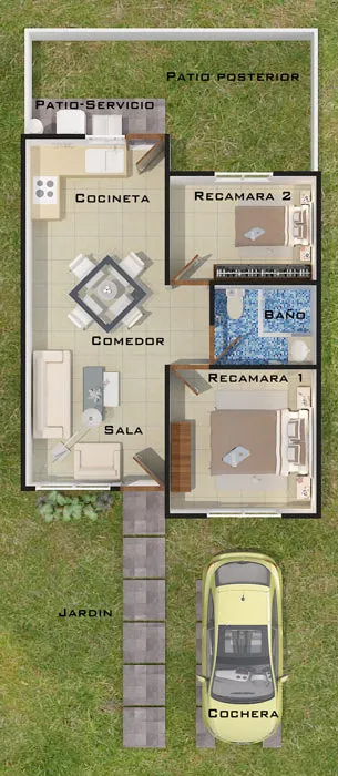 Casas nuevas en Nuevo León | Modelo Almendro | Casas ARA