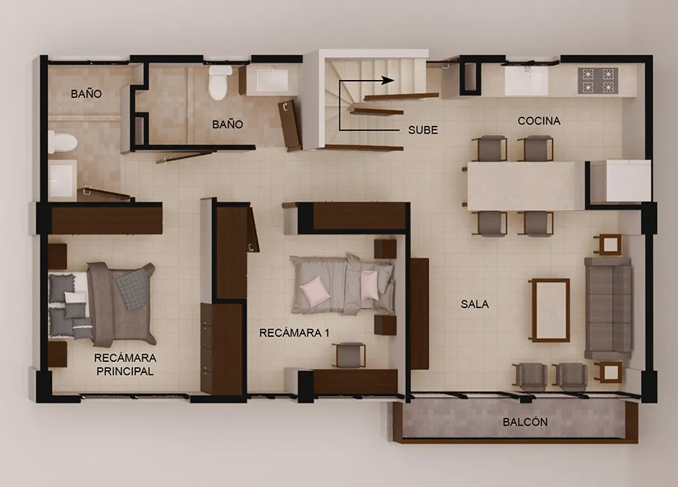 Venta de departamentos en Cuajimalpa | Modelo B | Casas ARA